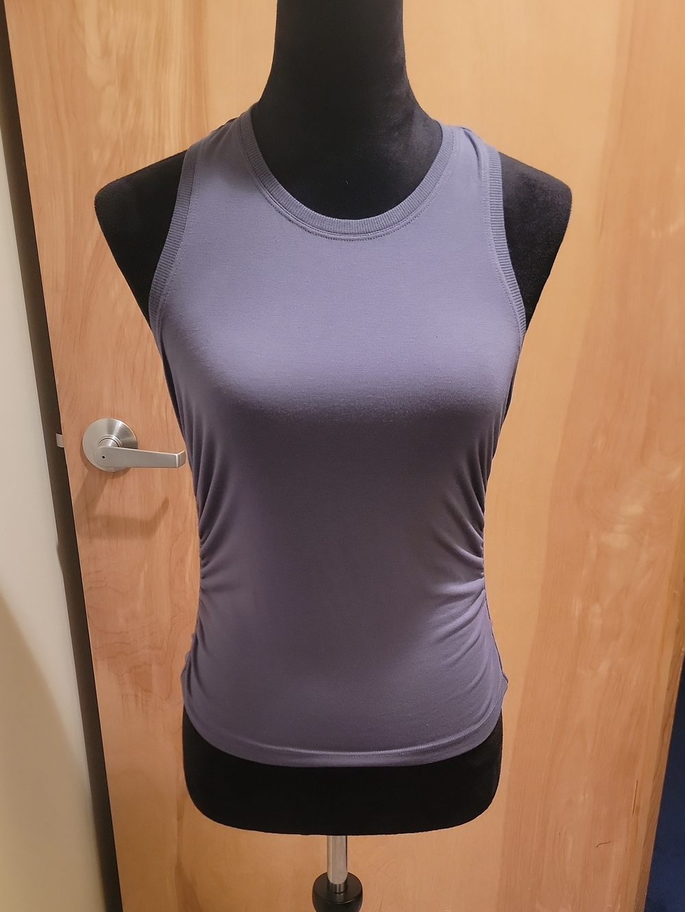 Athleta Ruched Side Performance Tank Top - Slate Blue